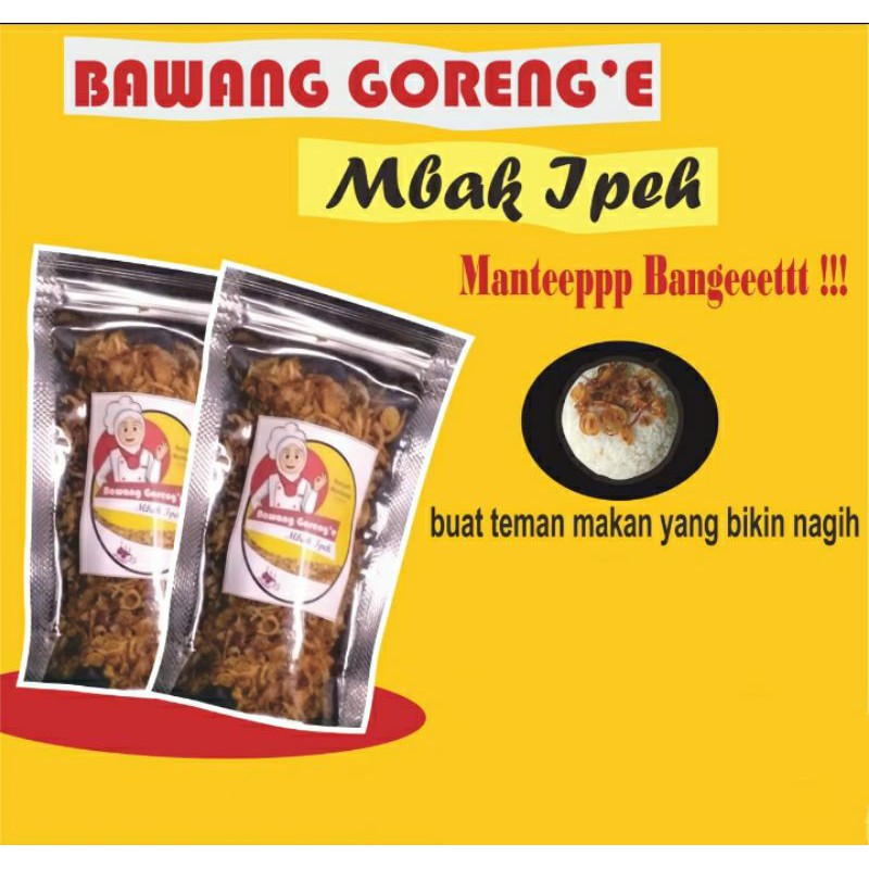 

Bawang goreng / brambang goreng / bawang merah goreng renyah bikin nagih kemasan mini 30gr