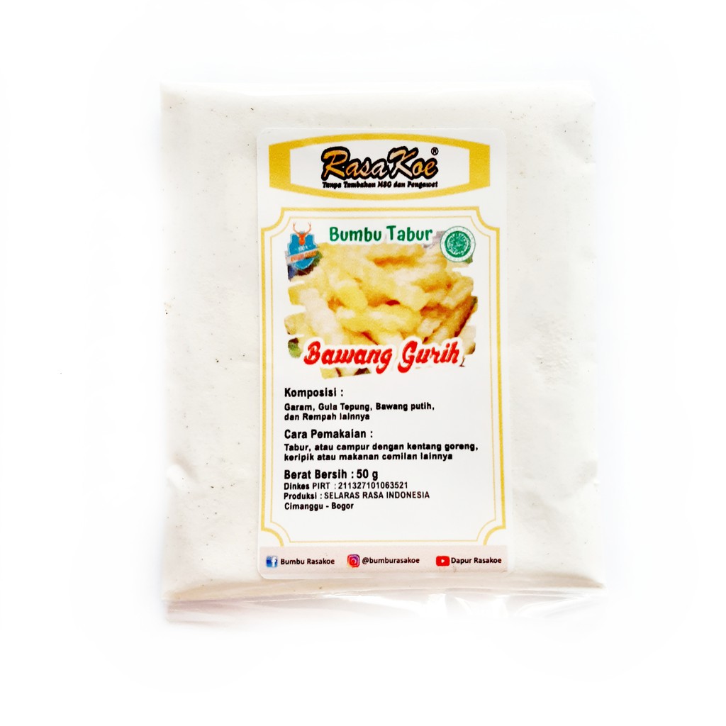 

Rasakoe Bumbu Tabur Non MSG Bawang Gurih (original) 50gr