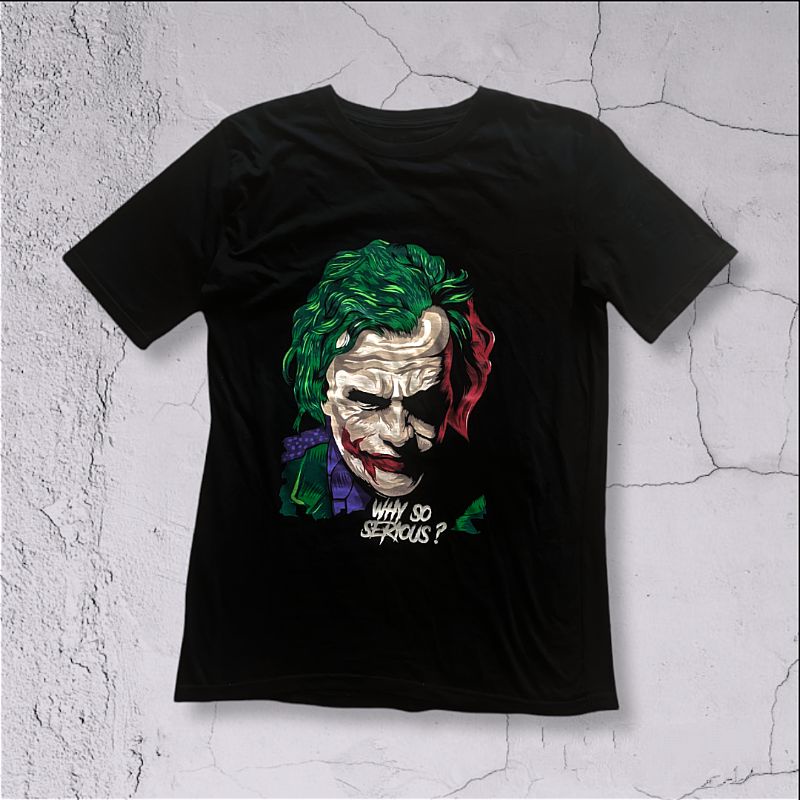 tshirt joker kartun kaos art second