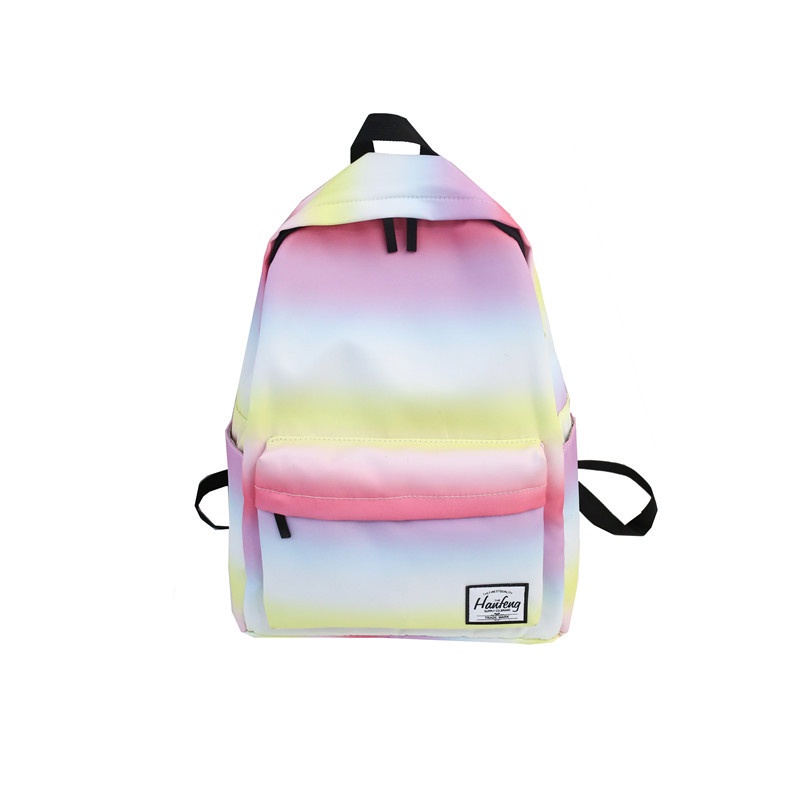 TAS RANSEL GRADASI OMBRE NEW VERSION UKURAN BESAR MODEL WARNA ESTETIK TAS ANAK / REMAJA GRADASI COLOUR BEST QUALITY BIG SIZE READY STOK HARGA TERJANGKAU