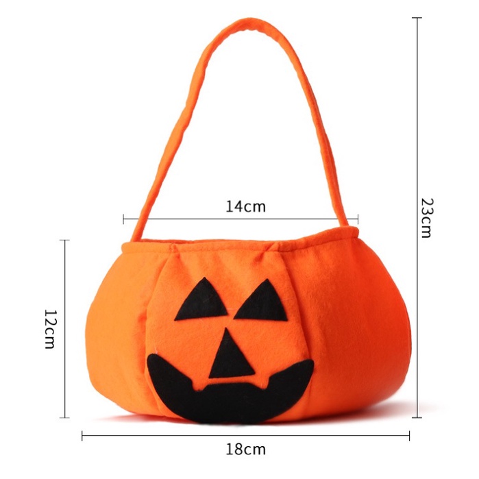 Tas Pumpkin Labu Halloween Bag Trick or Treat Tas Anak