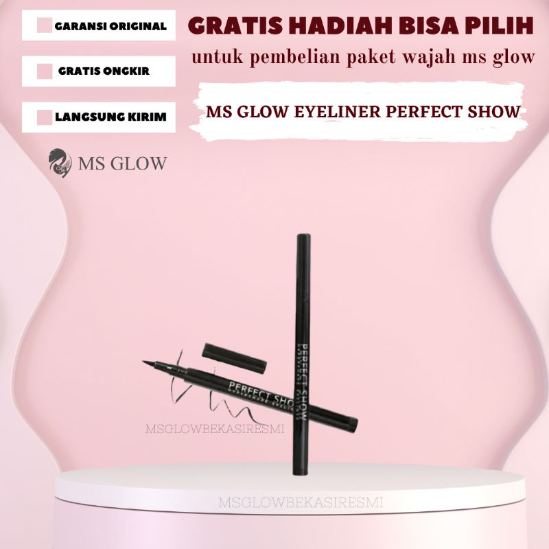 MGBR - MS GLOW BEKASI RESMI - EYELINER MS GLOW WATERPROOF - eyeliner waterproof  - eyliner waterproo