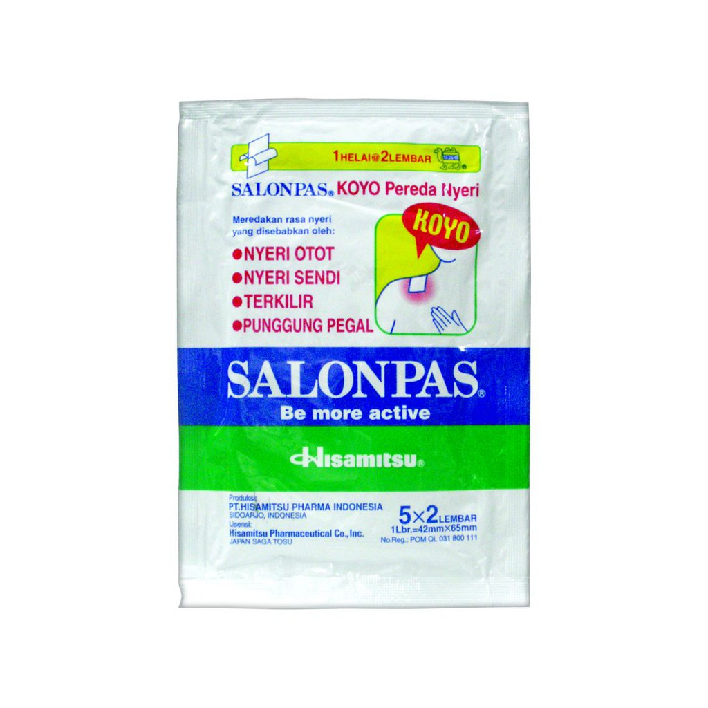 [ECER] Salonpas Koyo 1 Pack - Isi 12 Lembar Plester Pereda Nyeri Sendi Tulang Bengkak