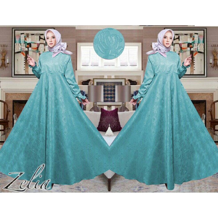 Original Gamis / Baju Wanita Muslim Zelia Syari Murah