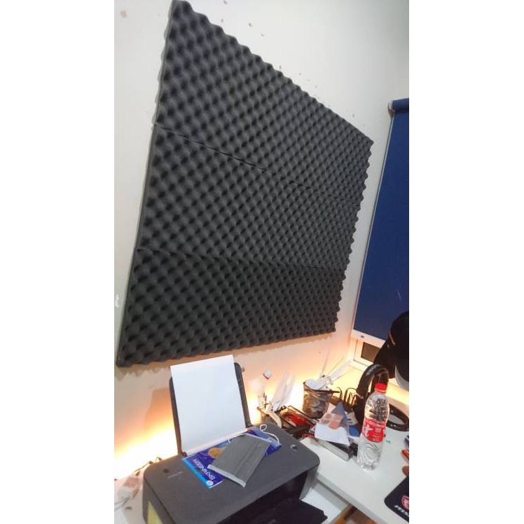 Busa Peredam Suara Model Telur 50 x 50 x 3,7 cm -  Egg acoustic Foam Super - Original Pratama