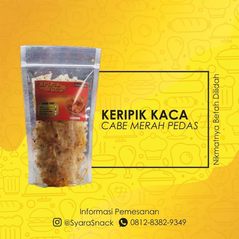 

KERIPIK KACA Cabe Merah Pedas