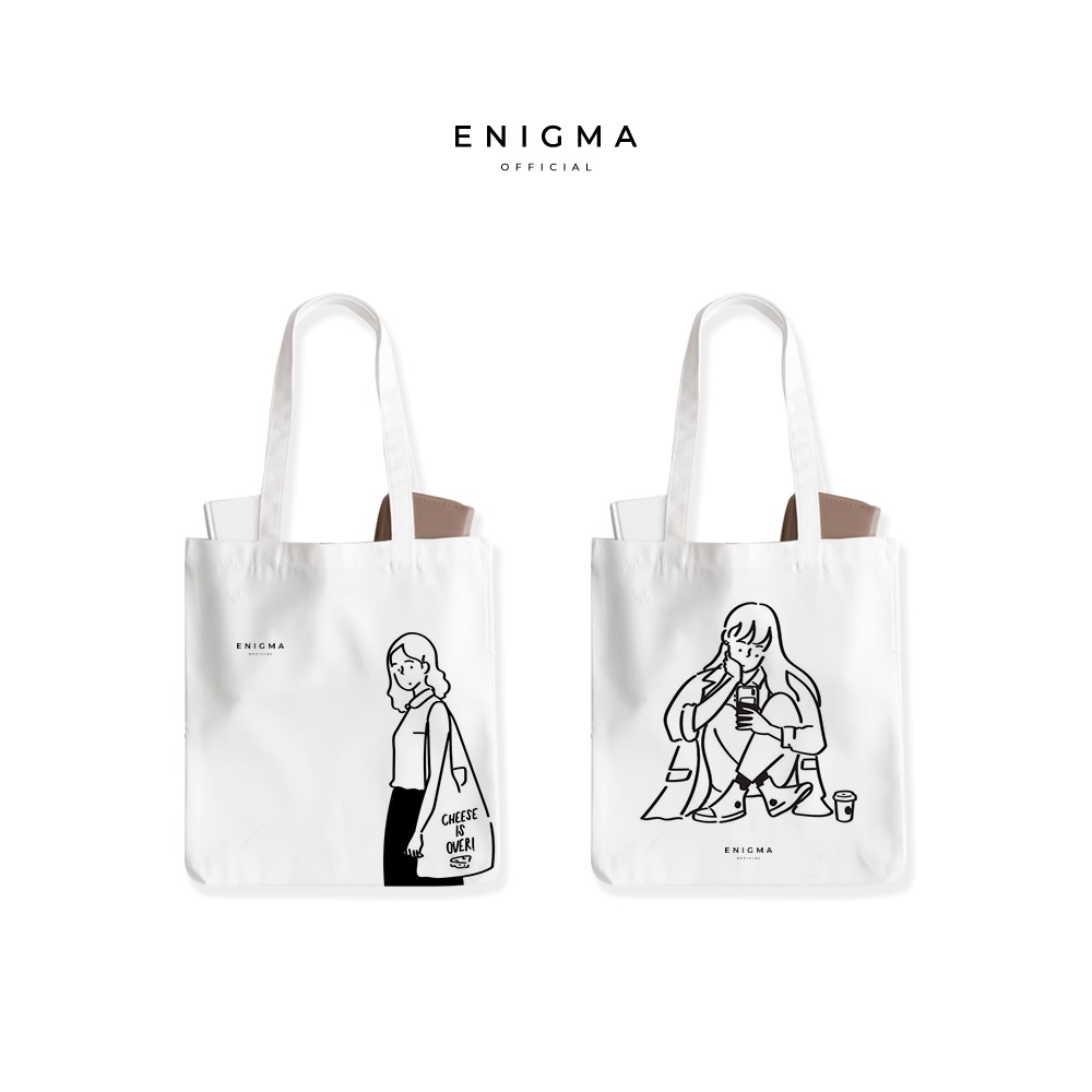 TERBARU TOTEBAG KANVAS AESTHETICS ORIGINAL ENIGMA OFFICIAL TOTEBAG WANITA TAS TOTE BAG