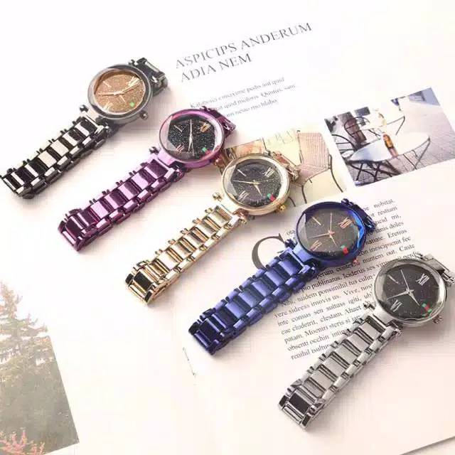 Promo Sale Jam Tangan Wanita Fashion Defollie Rantai Rose