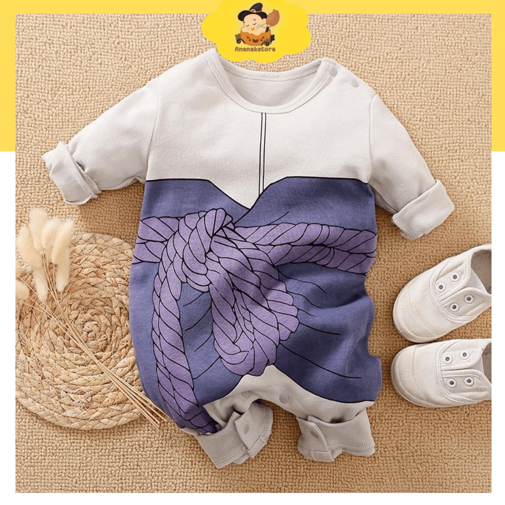 ANANAKSTORE- JUMPER BAYI MOTIF SASUKE NARUTO / BAJU BAYI ANIME NARUTO / BAJU BAYI JUMPER BAYI LAKILAKI 0-2TTAHUN