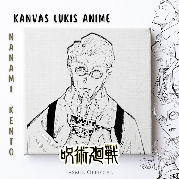 JUJUTSU KAISEN Nanami Kento Fanmerch Anime Kanvas Lukis (BISA CUSTOM) - Canvas Painting Anime Fanmer