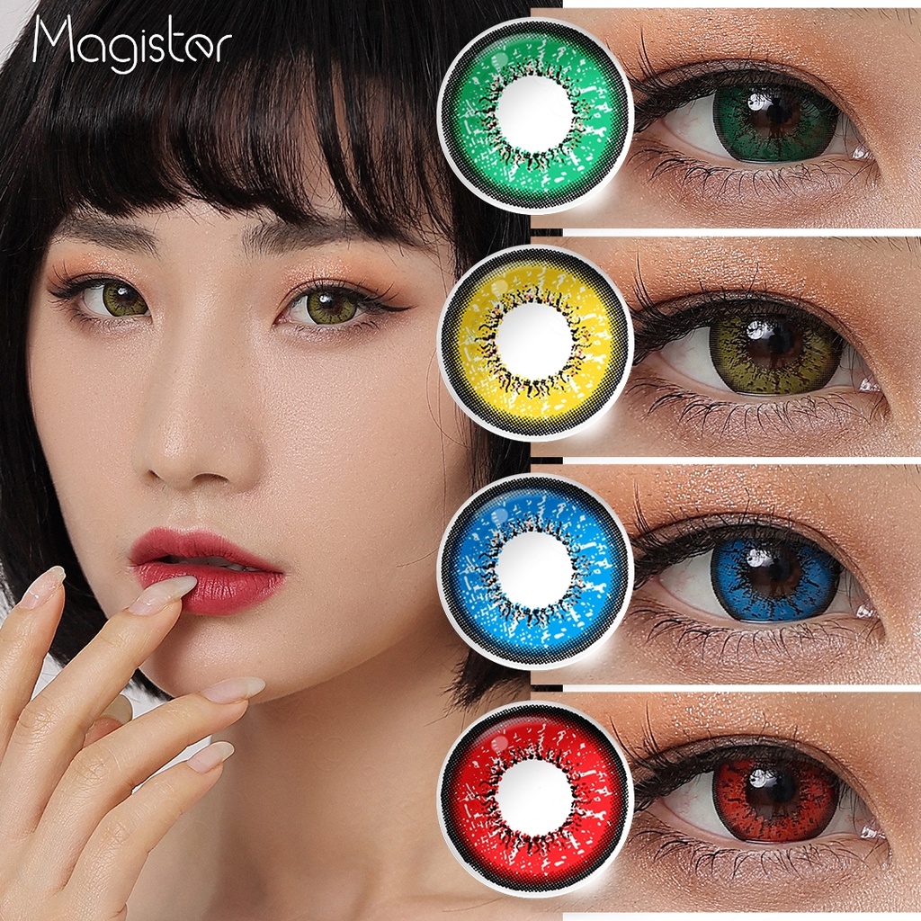 （COD)MAGISTER SOFTLENS LENSA KONTAK WARNA KEREN, MAKE-UP ESSENTIALS 14.50MM 1 PASANG 2 PCS