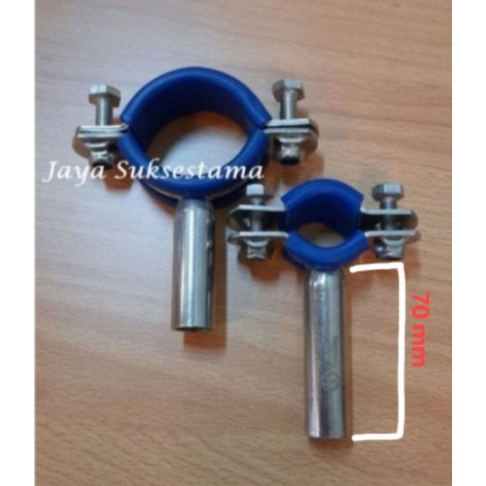 Clam pipa sanitary holder 1 1/2 inch SUS 304