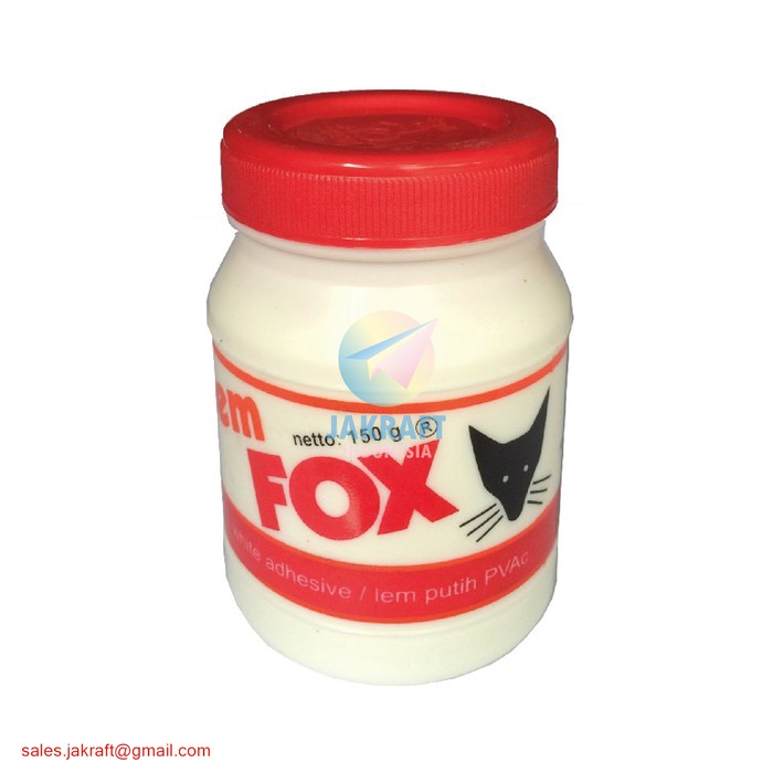 

Lem FOX Putih White Adhesive PVAC Kayu Kertas 150Gr Bahan Slime / Lem / Lem Fox