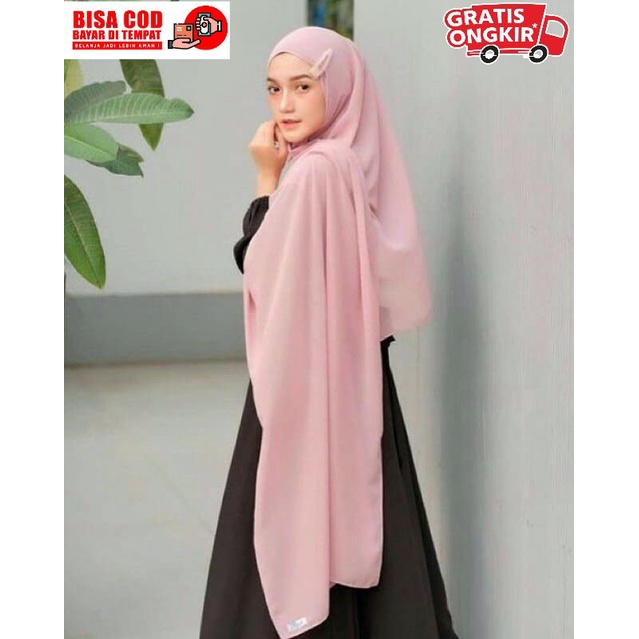 Jilbab Pashmina Sabyan Jumbo 200 X 75 Diamond - Pashmina Jumbo