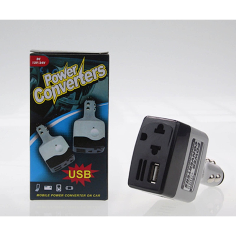 Power Inverter Converter USB DC 12V / 24V to AC 220V Untuk Mobil