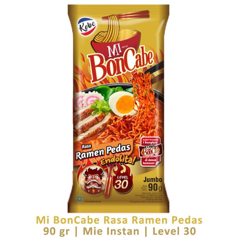 

MIE BONCABE 90G RASA RAMEN PEDAS ENDOLITA LEVEL30/ RAMEN PEDAS KOBE