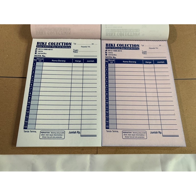 

CETAK NOTA NCR LANGSUNG TEMBUS RANGKAP 2, NOTA OLSHOP, LAUNDRY