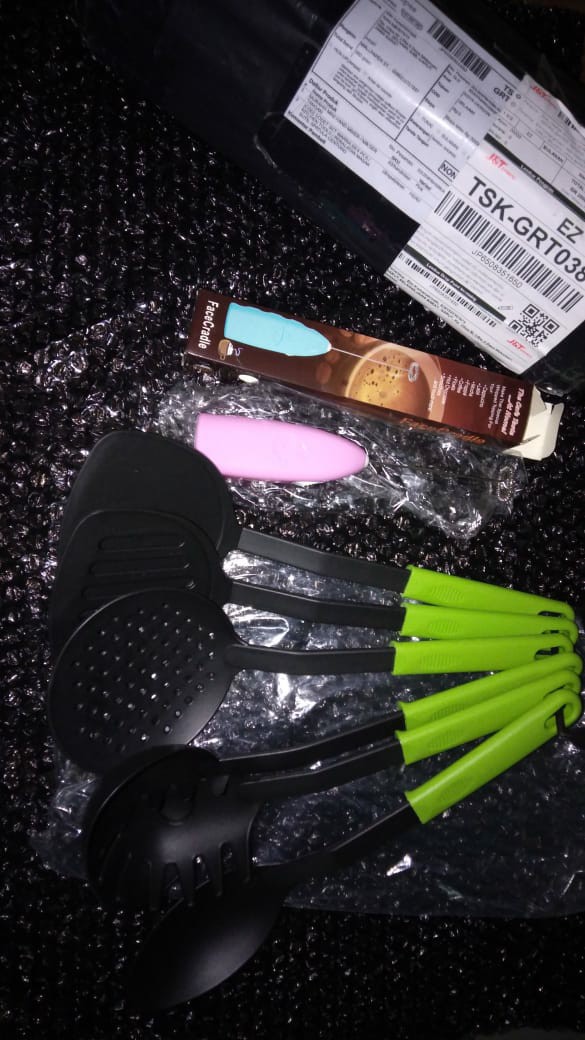 [cod] Sodet Set Warna Isi 6 Pcs / Kitchen Tools / Peralatan Masak Sutil Spatula Centong