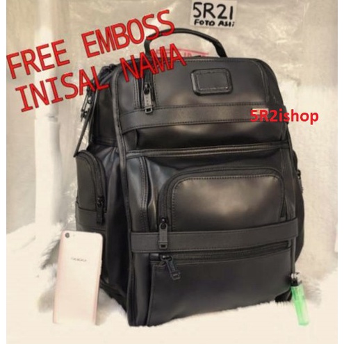 TAS  RANSEL TM PASS BRIEFPACK TUMI ALPHABRAVO BACKPACK LEATHER TM T-PASS RANSEL