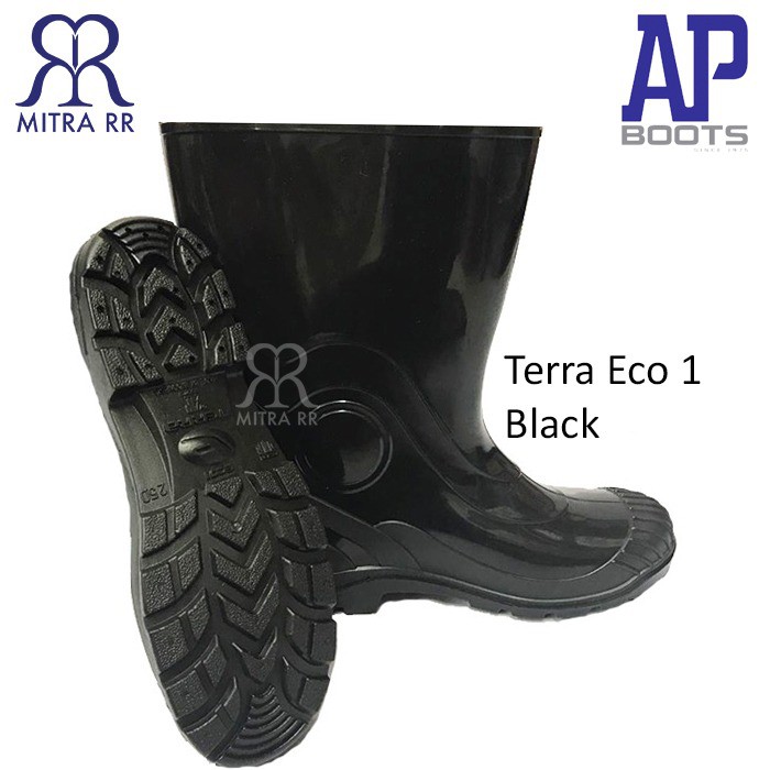 Sepatu AP boot Terra Eco 1 Black Sepatu Boots Hitam Pendek Terra Hitam