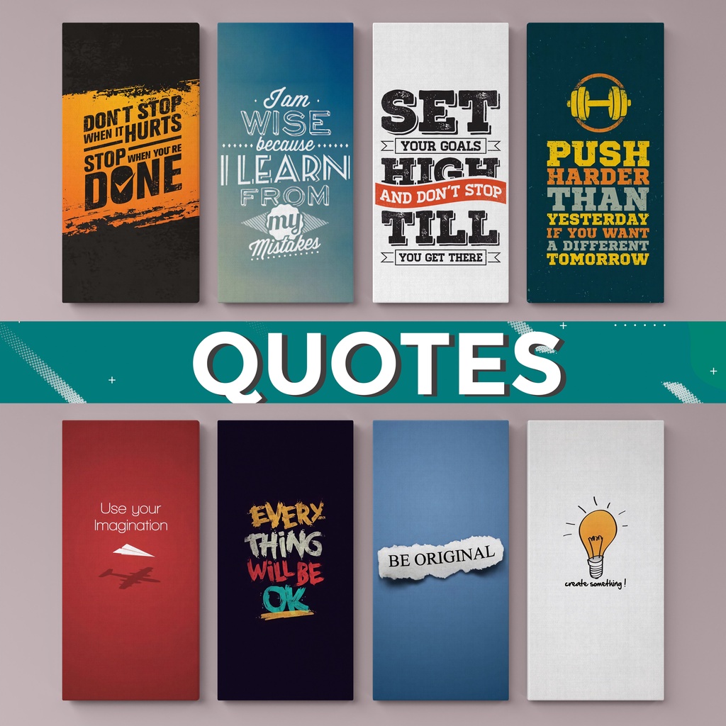 irdiHD - MINI Hiasan Dinding Quotes Motivasi Aesthetic Lucu Kayu Kamar Ruang Tamu 10x20 cm