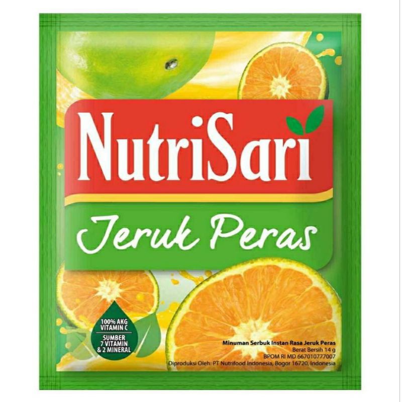 Nutrisari Minuman Serbuk Sachet All Varians 14gr 1renceng isi 10PCS MURAH