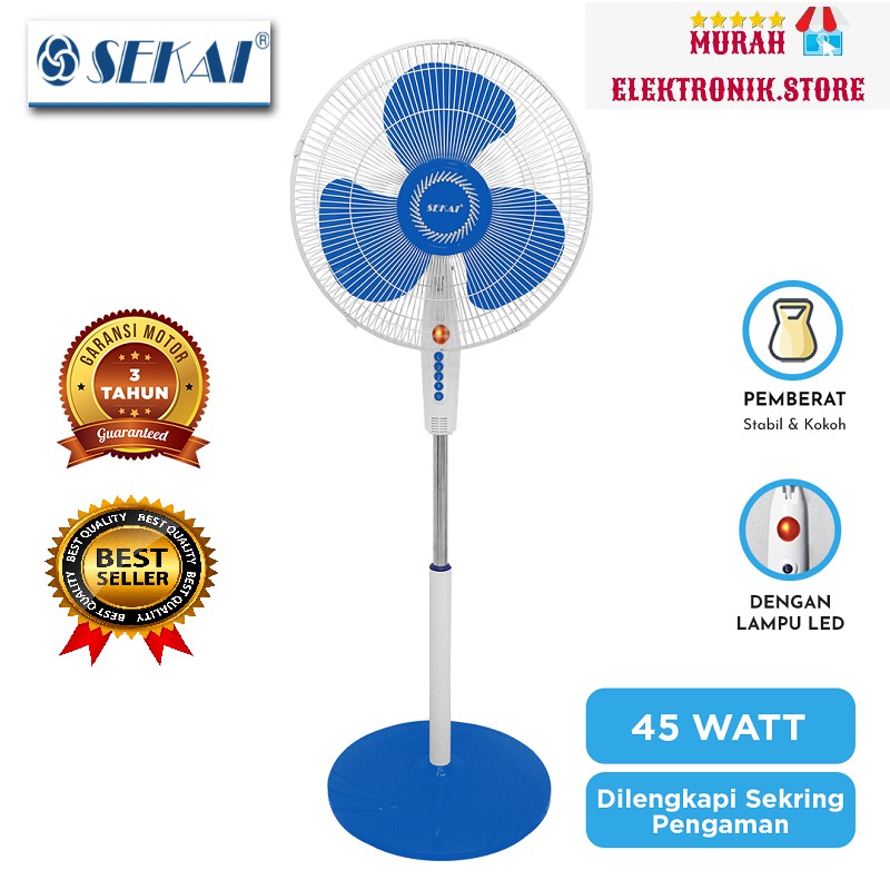 SEKAI Kipas Angin Berdiri / Stand Fan 16 Inch - SFN 1621