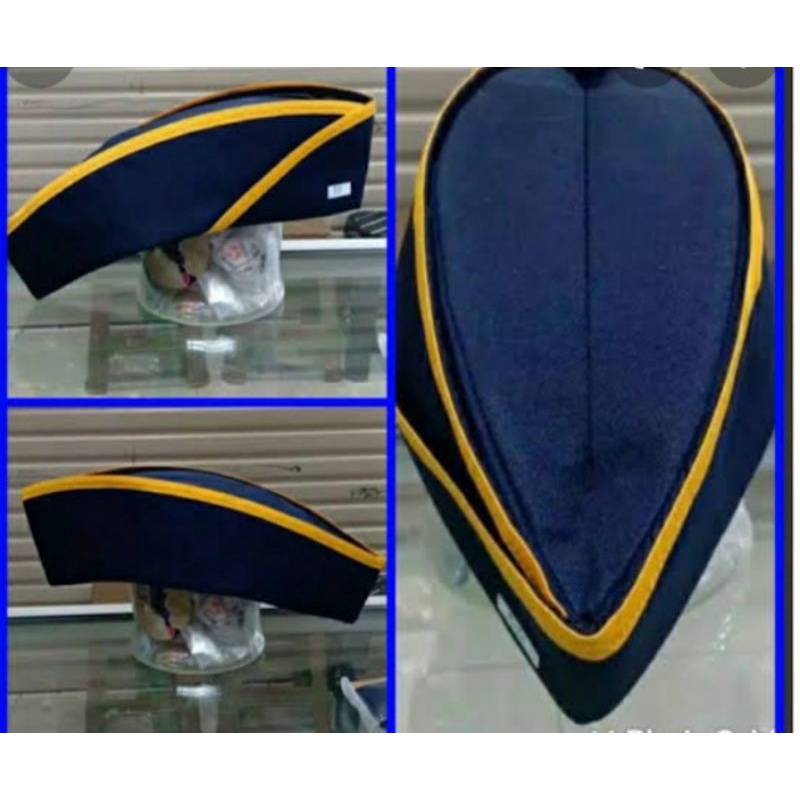 topi mut perhubungan buat wanita lis kuning