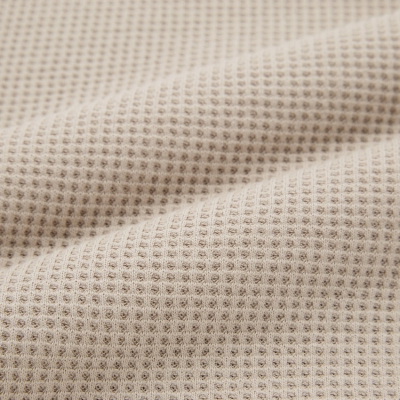 UNIQLO Waffle Henley Long Sleeve Shirt-2