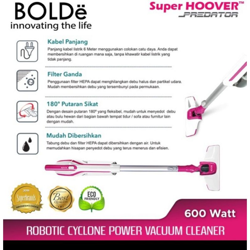 Vacuum Cleaner BOLDe Super Hoover PREDATOR Penyedot Debu