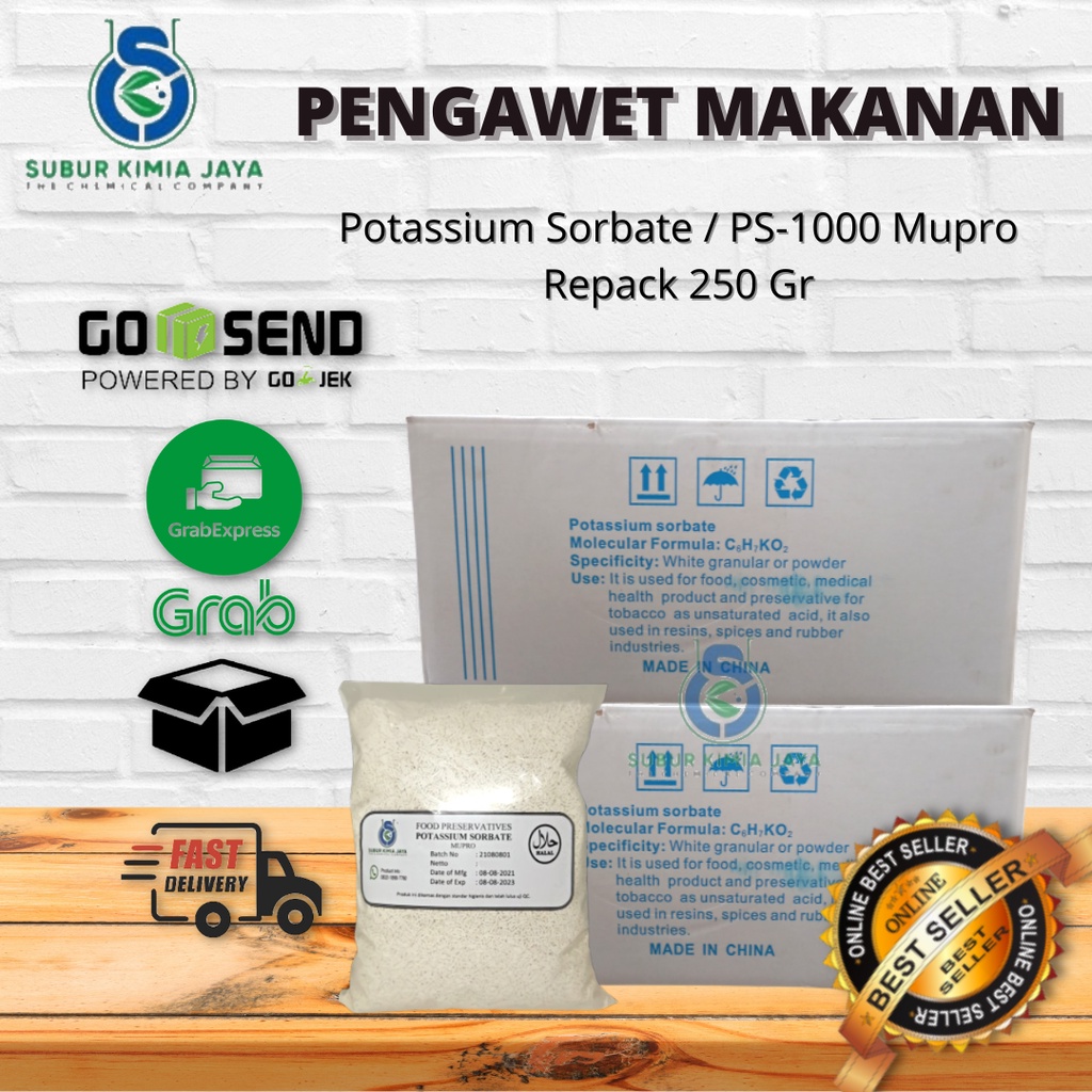 

Potassium Sorbate / Pengawet Makanan / Pengawet Minuman / Kalium Sorbate 250gr