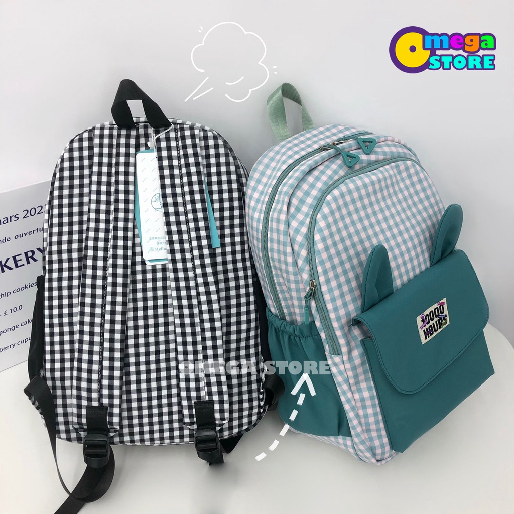 Tas Sekolah Anak Perempuan SD SMP SMA Kuliah Tas Ransel Wanita Trendy Bacpack Korea Fashion - 215