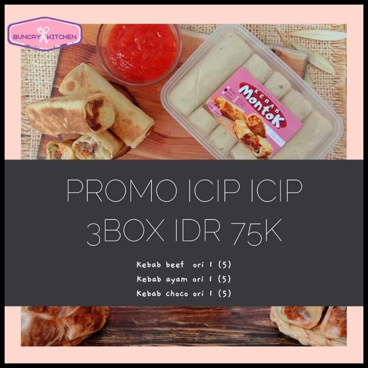 

Kebab Montok Promo Icip / Kebab Frozen Premium / Kebab Enak /