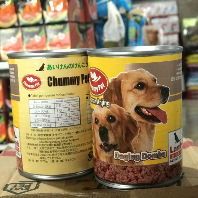 Chummy Pet Kalengan 375 gr Makanan Basah Anjing - Lamb / Domba