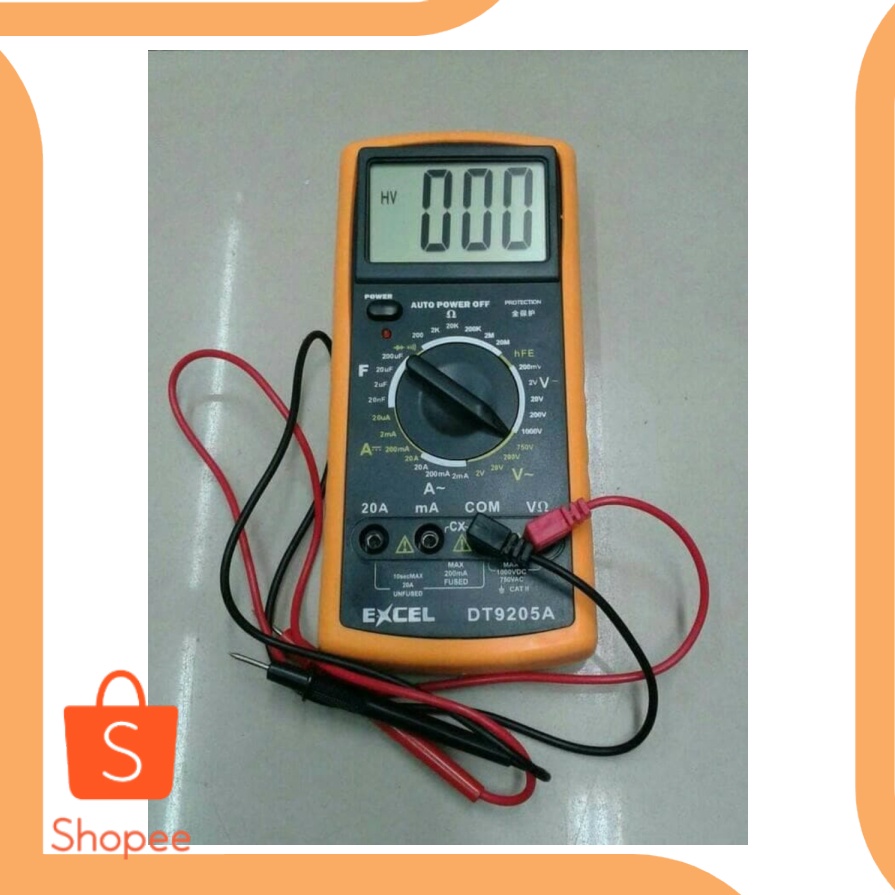 Jual Multitester Dt A Digital Multimeter Avo Meter Multi Accessories Z Shopee Indonesia