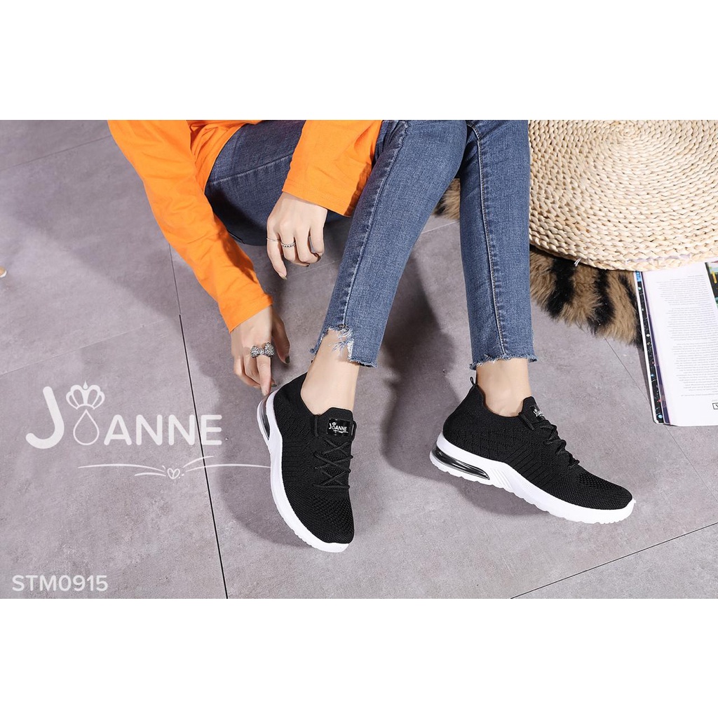 JOANNE Sepatu Wanita FlyKnit Sneakers Shoes #STM0915 ORIGINAL