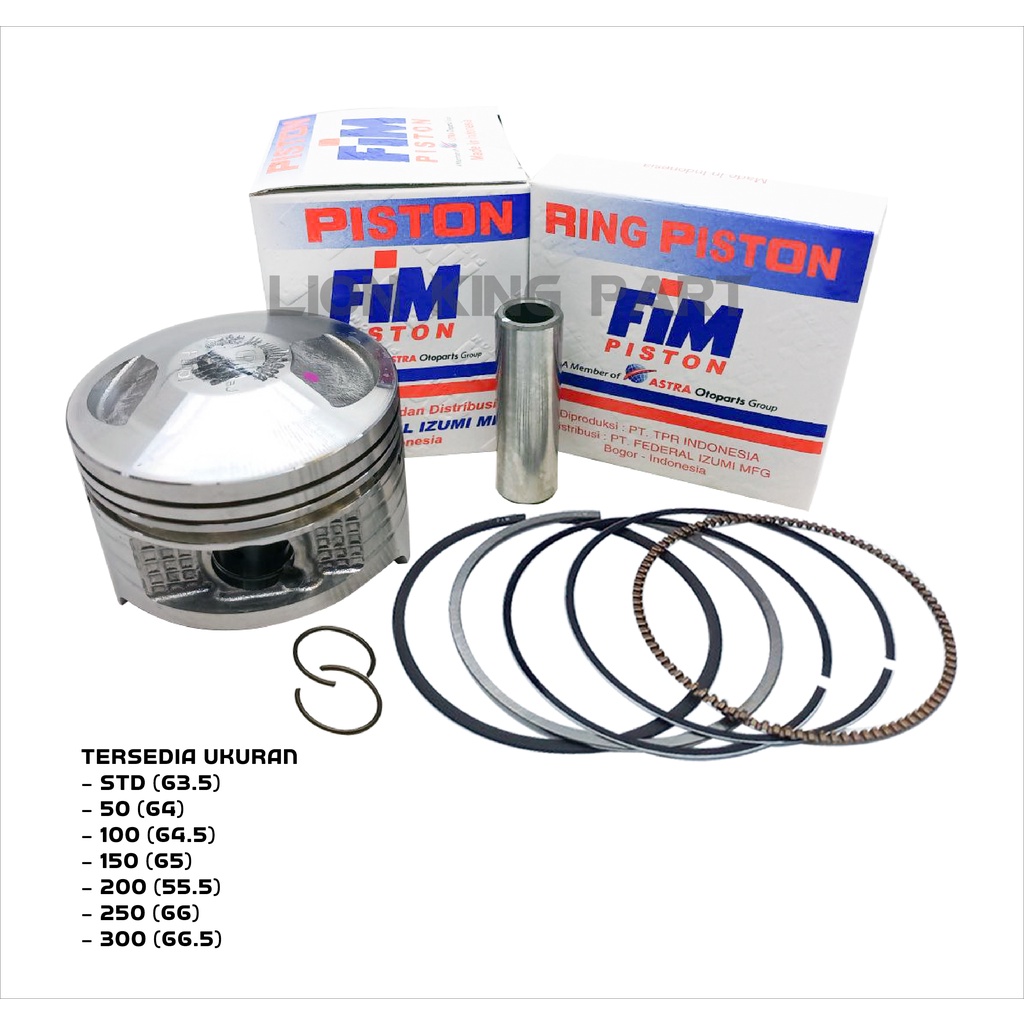 PISTON KIT GL PRO NEOTEC MEGAPRO PRIMUS TIGER FIM51 PEN 15 SIZE 63.5/64/64.5/65/65.5/66/66.5-2