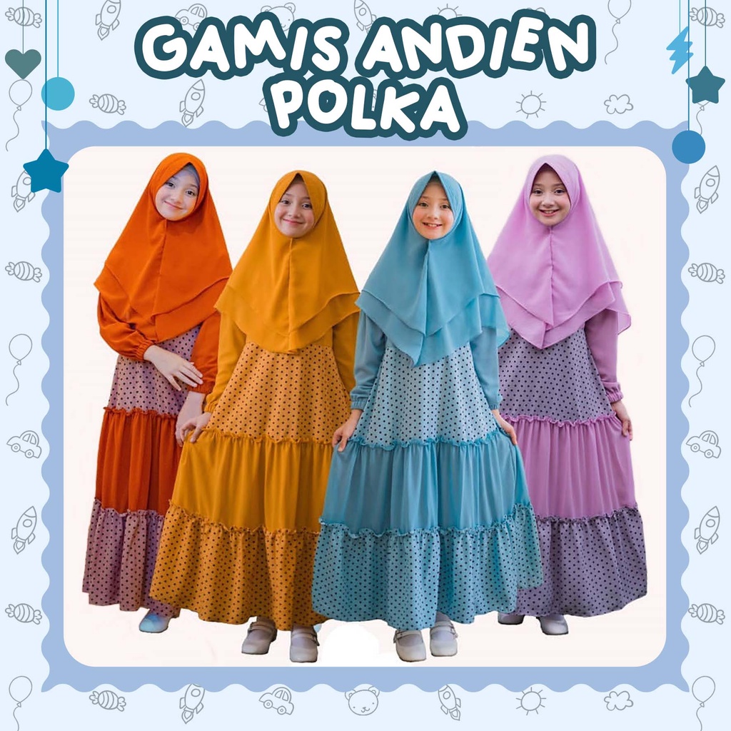 GAMIS ANAK GAMIS ANDIEN POLKA BY COOLBEE