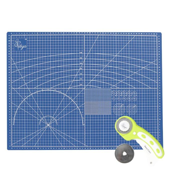 

HOT PROMO [Paket Hemat] Cutting Mat A2 (2 sisi) + Rotary Cutter Freya + Refill