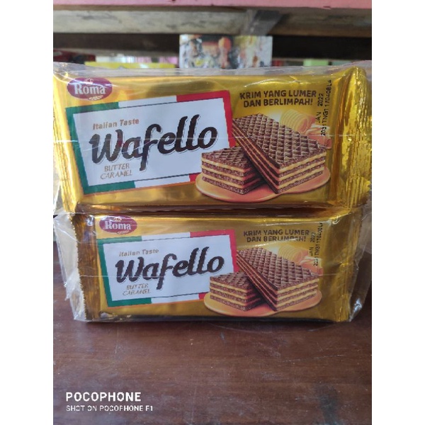 

Wafello Butter Caramel dan Coklat 21gr 10pcs