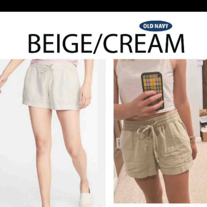 Celana santai pendek hot pant wanita old navy