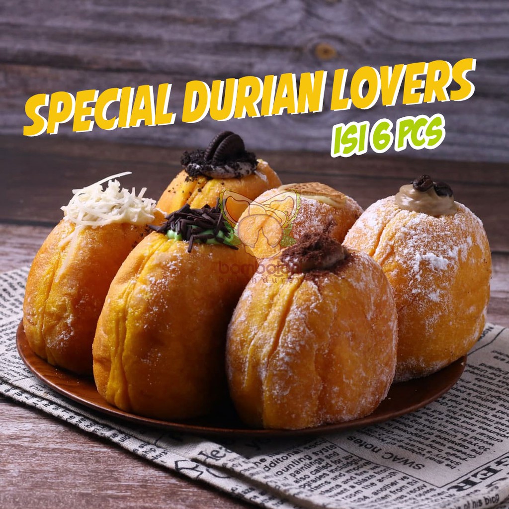 

SPECIAL DURIAN LOVERS | DONUT BOMBOLONI DONAT ISI 6PCS