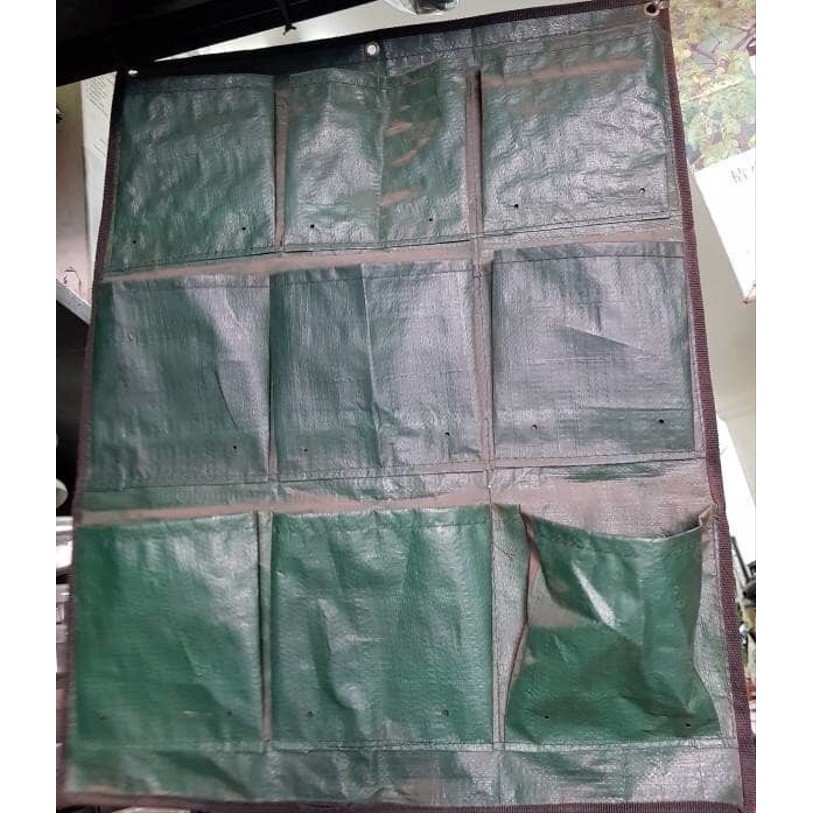 Unik Pot kantong tanaman dinding 9 lubang/Wall Planter bag 9 holes Diskon