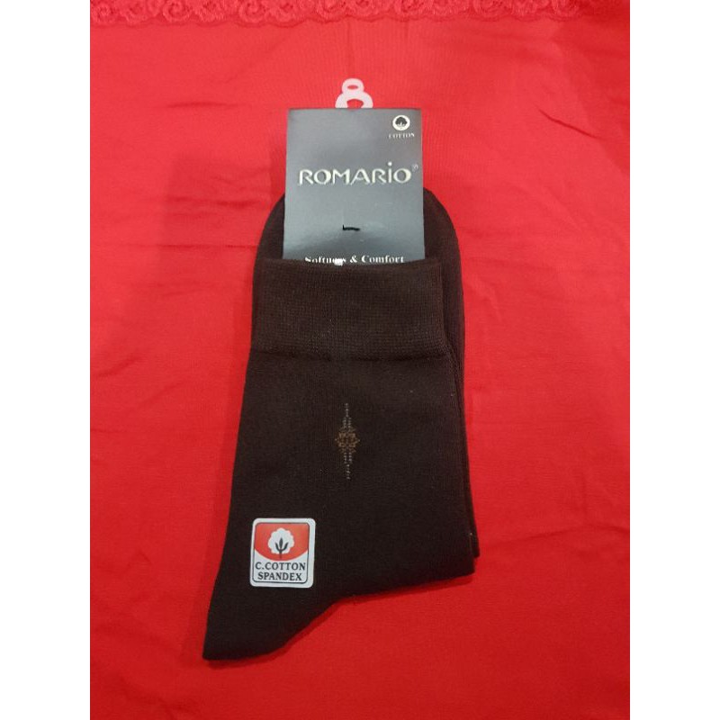 1 pc Kaos kaki pria casual 3/4 merk Romario