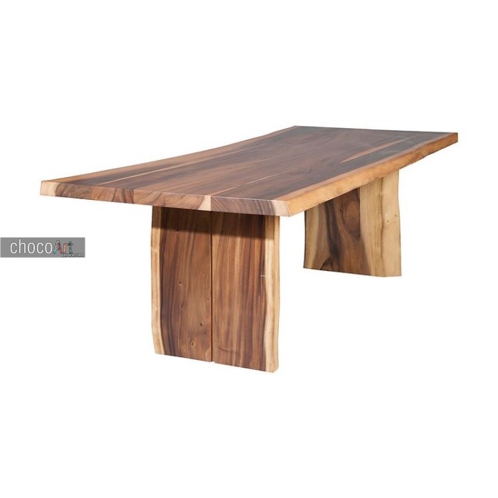 meja makan trembesi / meja suar / meja makan minimalis by chocoart jepara / meja makan tebal jepara
