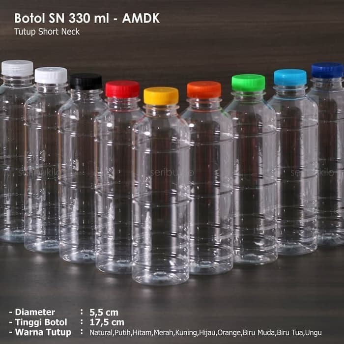 Botol Plastik Almond 330 ml SN