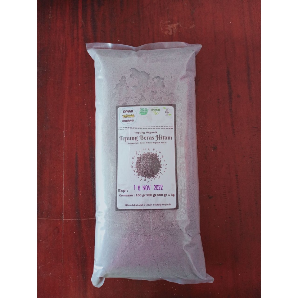 

TEPUNG BERAS HITAM Organik kemasan 500 gram /BLACK RICE Organic POWDER