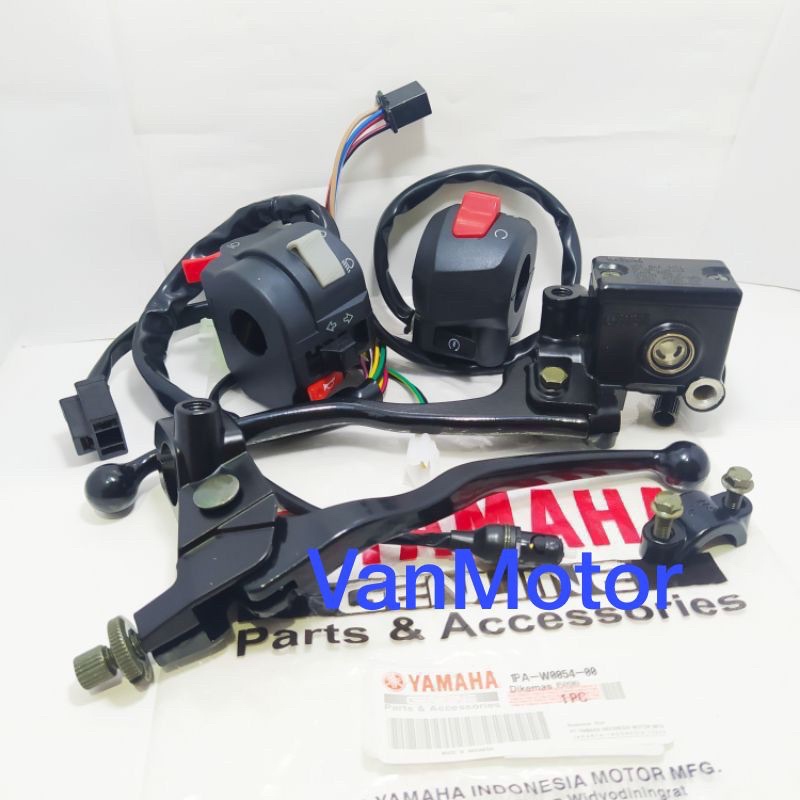 MASTER REM ATAS DUDUKAN HANDLE KOPLING VIXION NEW BARU SET SAKLAR KIRI KANAN 1SET YAMAHA 1PA TERMURAH