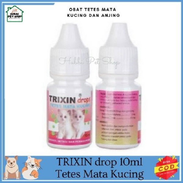 Obat Tetes Mata Kucing kitten - Obat Mata Kucing Trixin Drop 10ml-Tamacat 10 ml