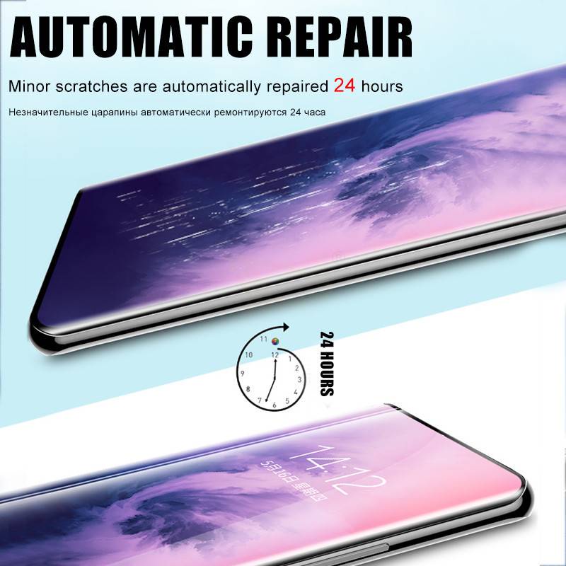 2Pcs Soft Hydrogel Film Full Screen Protector For OnePlus 7t / 7 pro / 7 / 7t pro / 6t / 6 / 5t / 5 / 8 / 8 pro / 8t / 9 / 9 pro / 9R Protective Film Not Glass